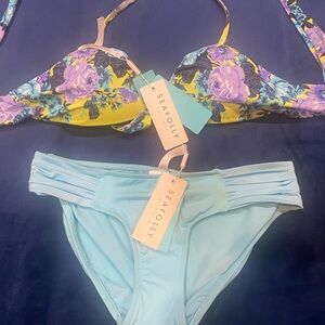 Seafolly Floral Bikini Set - Brand New! US Size 6/Australian Size 10